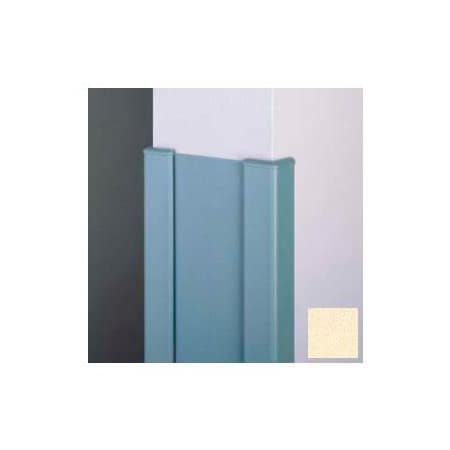 Pawling Surface Mounted End Wall 90Deg Corners, 2'' Wings, 4'H W/Caps, 6"W, Pale Yellow, Recycled Vinyl CG-11R-4-263